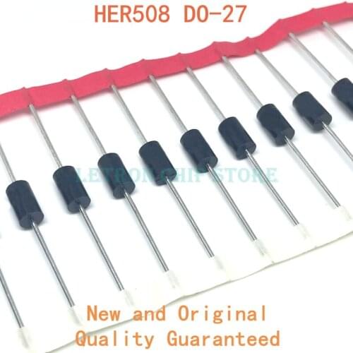 20PCS HER508 DO-27 DO-201 5A 1000V Fast recovery diode