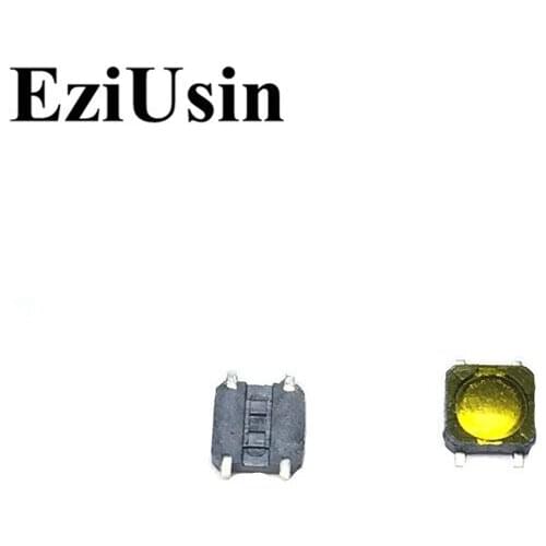 EziUsin 100pcs 3*3*08 Mini Membrane Keyboard Touch Button Micro Switch Little Thin Film Keyboard Metal Dome