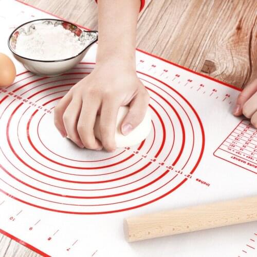 8 Sizes-food grade silicone kneading baking tray pad sugar turning with scale high temperature resistant non-stick non-slip