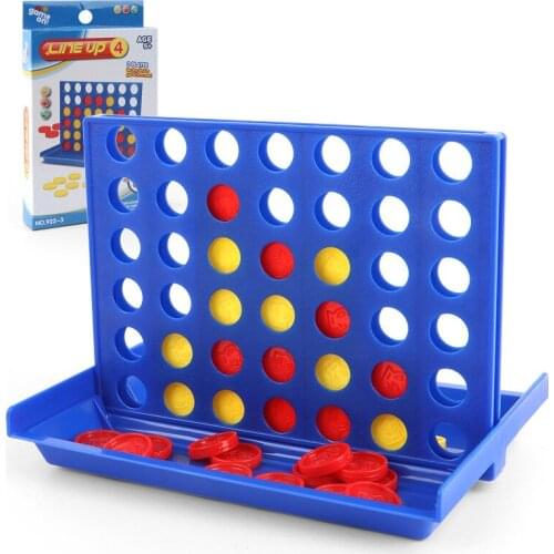 Puzzle Toys Connect 4 In Line Game Funny ABS Foldable Childrens Educational Toys Line Row Board Game Parent-Child Battle Game