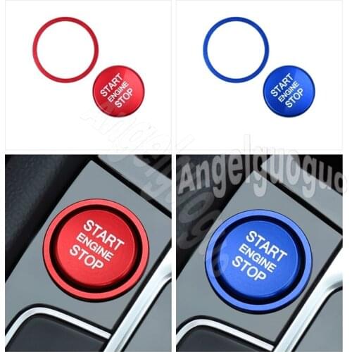 START Engine Button Replace Cover STOP Key Accessories Switch Decoration Universal for Volkswagen Golf 7 Tiguan CC Passat
