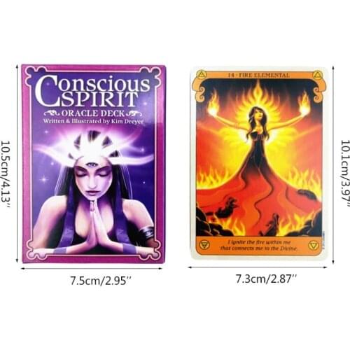 Conscious Spirits Oracle Deck 45 Cards Deck Tarot Family Party Board Game Astrology Divination Fate Cards