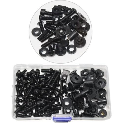 Complete Motorcycle Fairing Bolts Screws Bodywork Kit 194pcs Fasterners Kit Set For Yamaha YZF R6 R1 R3 R25 FZ07 FZ09