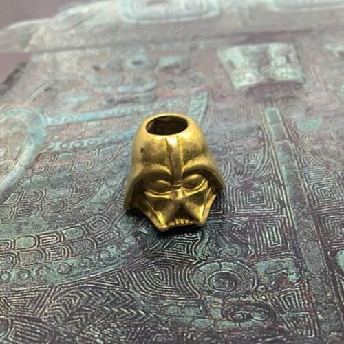 Brass Personality Helmet Knife Beads Umbrella Rope Bead Outdoor Knife Gadgets Pendant