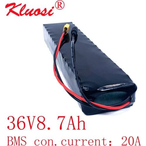 KLUOSI 36V 8.7Ah 10S3P 8Ah 36V Battery 42V Lithium Battery Pack with 20A BMS for Xiaomi Mijia M365 Pro Ebike Bicycle Scooter