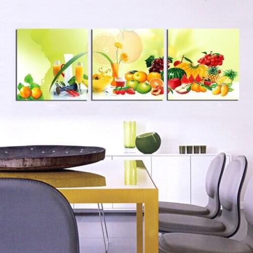 3 Piece Canvas Kitchen Fruit Pictures Print Oil Wall Paintings Modern Painting On Art Modular Picture Decoracion
