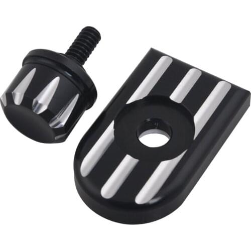 Motorcycle Seat Bolt Tab Screw Mount Knob Cover For Harley Sportster Dyna Fatboy Softail 1996-2020 Rear Fender Seat Bolt