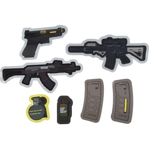 Patch chapter Tactical stickers Q version of waterproof sticker cartridges decorative sticker set