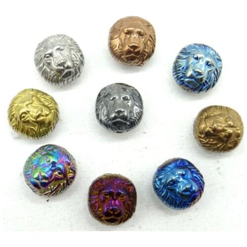 Natural Quartz crystal Electroplate Non-Magnetic Hematite Craft Loose beads pendant Jewelry making Necklace Accessories10PCS A6