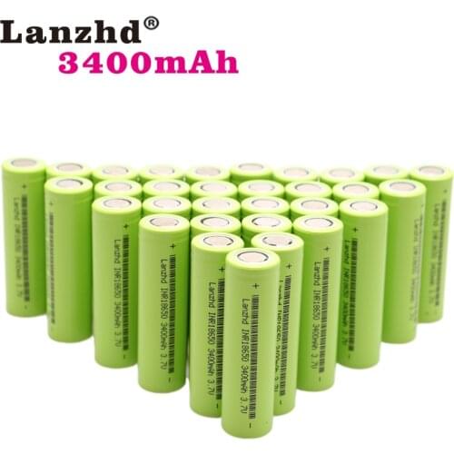 NEW 18650 3.7V 3400mAh Original INR18650 rechargeable li-ion 30a large current Battery For Laptop mobile power notebook (10-40)