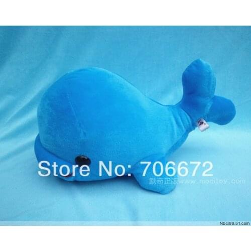 About 29cm blue whale plush toy doll t8872