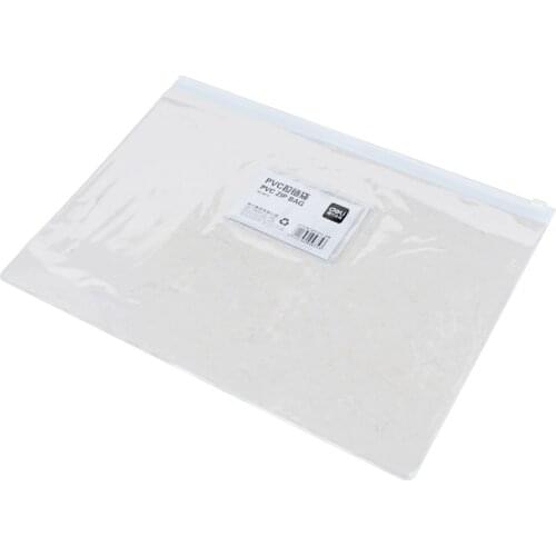 DL Right 5675 transparent file A5 trumpet pouch data bag PVC zipper bag receipt stationery Teaching equipment for office usage