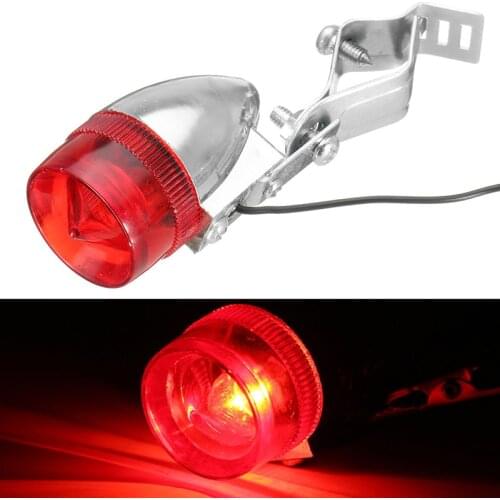 12V 6W Mountain Bike LED Safety Warning Light Bicycle Taillight Retro Rear Lamp Suitable for Road Bike/MTB/Old Bike/City Bike