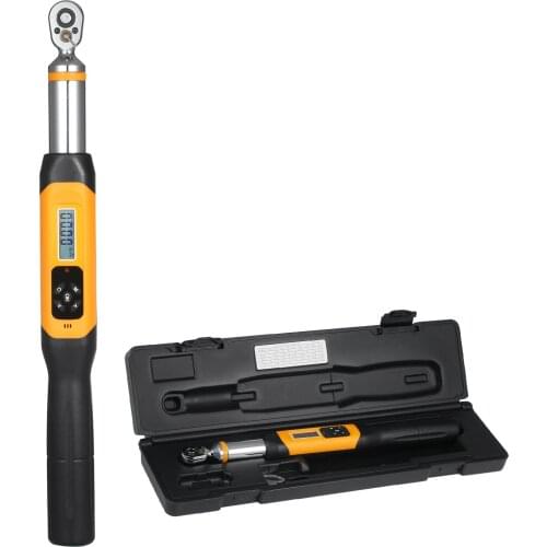 Preset Torque Wrench 10Nm LCD Digital Display 100 Groups Data Storage Peak & Real Time Dual Modes Small Heavy Duty Wrench
