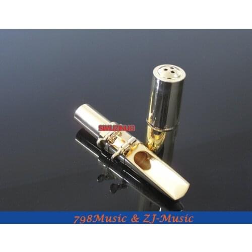 Professional Gold Plated Metal Mouthpiece Baritone Saxophone Sax 7