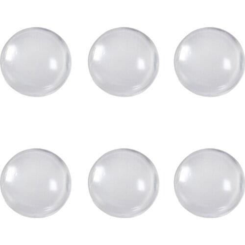 6 Pcs Transparent Door Stoppers Wall Protection Safety Shock Absorber Door Handle Bumper Wall Stickers Protectors Rubber