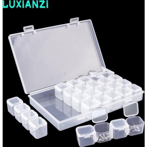 LUXIANZI 56in1 Dustproof Plastic Storage Case For Bead Hardware Screw Sealed Safety Organizer Box Compartment Storage Toolbox
