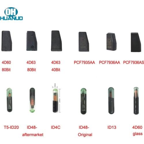SALE ! Transponder Car Key Chip 4D60 4D63 ID48 ID13 ID4C PCF7935AA PCF7936AA PCF7936AS T5-ID20 4D60 Glass Chip