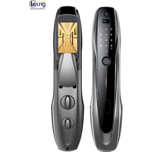 S916max High Security Peephole Camera Lock Intelligent Wifi App Lock Fingerprint Password Card Smart Door Lock with Doorbell