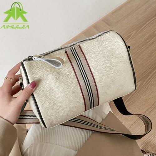 Leather Genuine Leather Hand Bags for Women 2021 Summer New Style Luxury Designer Shoulder Bag Ladies Broadband Messenger Bag