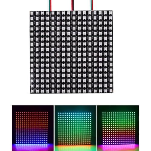 WS2812B WS2811IC LED Panel Screen16x16 Pixels Digital Flexible Programmable Individually Addressable 5050 Full Color DC5V Module