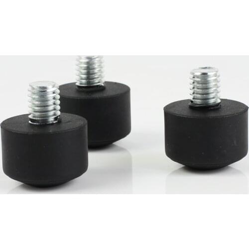 3pcs Universal Anti-slip 3/8" Tripod Rubber Foot Spike fr Gitzo Manfrotto Monopod HDV Movie Camera Pro Fluid Head Carbon Fiber