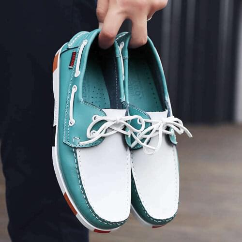 High Quality Mens Running Shoes PU Leather Breathable Autumn Sneakers Outdoor Slip-On Loafers Shoes Men Tennis Jogging Shoe R2
