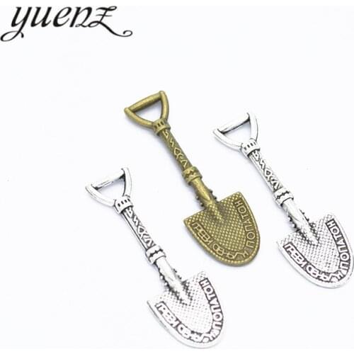YuenZ 20pcs Antique shovel Charms Pendants for Jewelry Making Handmade Craft 32*10mm J290