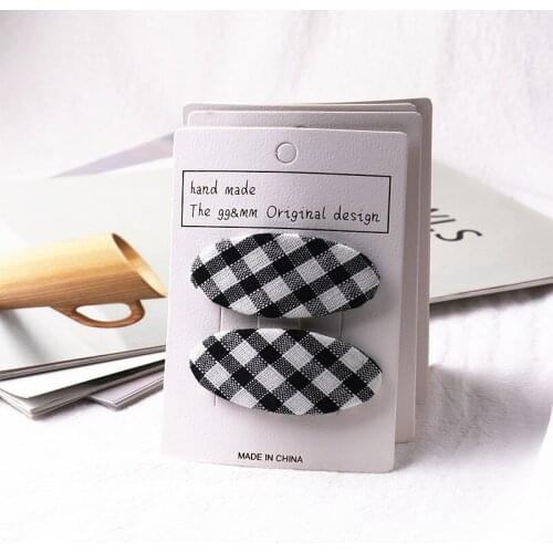 2pcs/lot Simple Cloth BB Clip Student Girl Sesame Bite Water Drop Hairpin Fresh College Wind Large Hairpin Girl Accessories