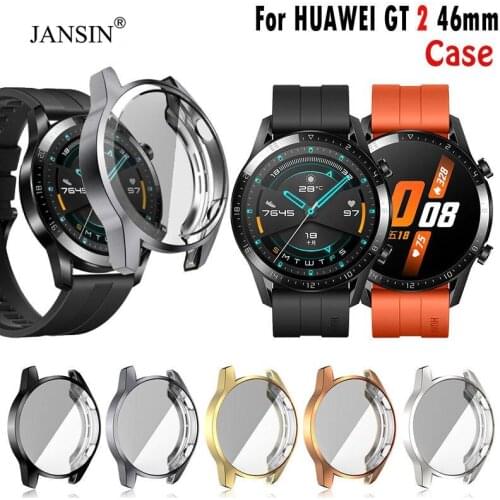 Protective case for Huawei Watch GT2 46mm Soft TPU Full Screen Protector Cover For Huawei watch gt 2 46mm Watch Frame Accessorie