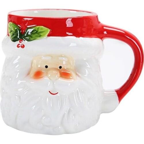 Green + Coffee Vessel Christmas Cartoons Ceramic Cups Milk Coffee Water Cups