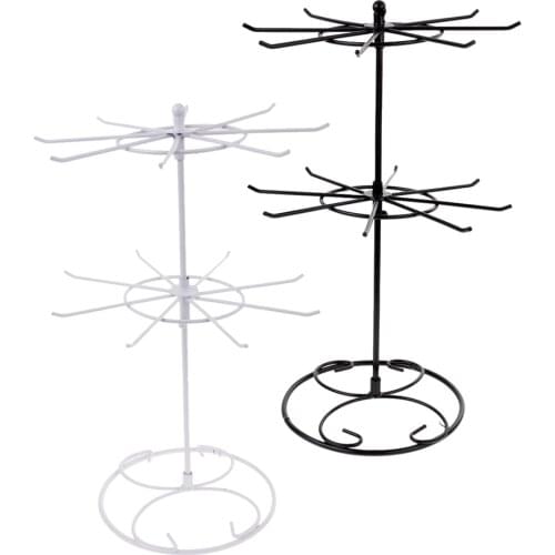 Iron Jewelry Rotating Hanging Display Organizer Bracelet Necklace Stand Rack