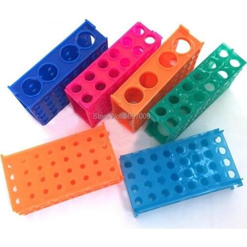 1pcs plastic 0.5ml 1.5ml 10/15ml 50ml Multifunctional centrifuge tube rack freezing test tube holder Available on four sides