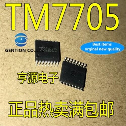 10Pcs TM7705 SOP16 Narrow body serial communication 2 input (compatible with ade7705) in stock 100% new and original
