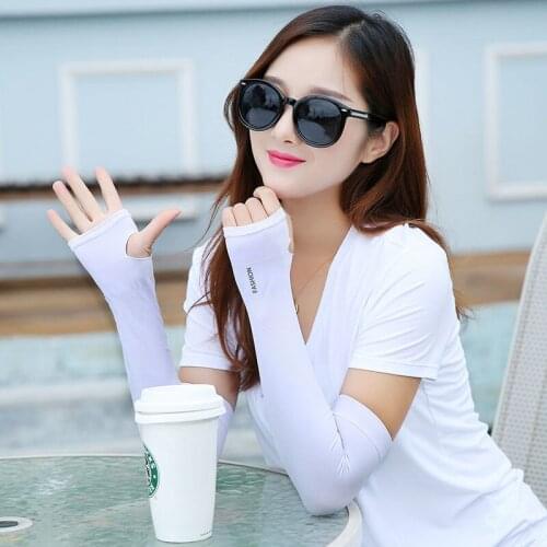 2 Pair/set Summer Arm Sunscreen Oversleeves Fashion Beach Men Women Outdoor Tools Anti-UV Sleeve Protection Colorful E11042