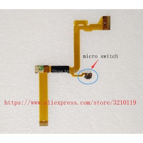 2PCS LCD Hinge rotate shaft Flex Cable for Panasonic SDR- H85 H86 H95 H100 H101 T45 T50 T55 S45 S50 Part with micro switch