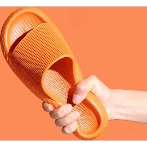 2021 Bathroom Slippers Women Soft Indoor thick-soled new summer sandals Slippers men Shower EVA Anti-slip Shoes size 45