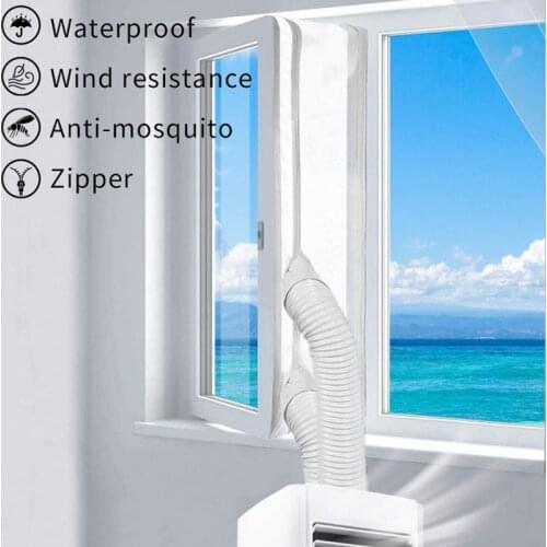 3M-5.6M Seal Lock Cloth Plate air conditioning Soft Baffle Seal anti-mosquito Window mobile air conditioner Sliding Door Window