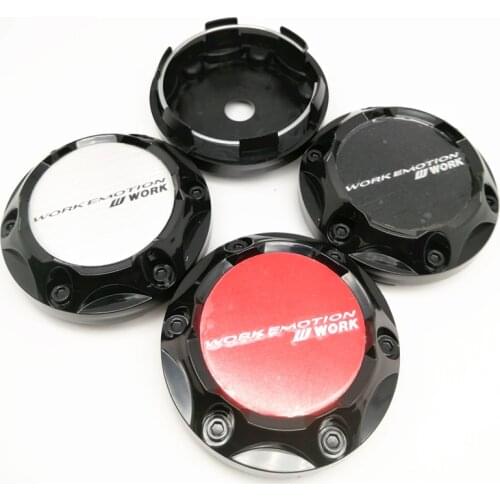 4pcs 68mm Wheel Center Caps for Work Emotion W WORK Car Styling 64mm Auto Rims Emblem Cover Hub Cap 45mm Stickers