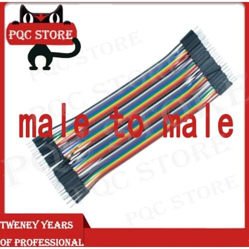 40pcs/lot male to male dupont line 40pcs dupont cable jumper wire dupont line 2.54MM 20cm