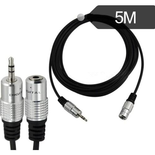 Aluminum shell 3.5MM extension cord male-to-female audio cable headphone cable DC3.5 M/F Cable 5 meters