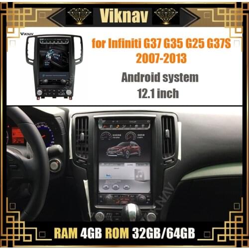 Auto radio car multimedia player for Infiniti G37 G35 G25 G37S 2007-2011 2012 2013 DVD player GPS navigation vertical screen