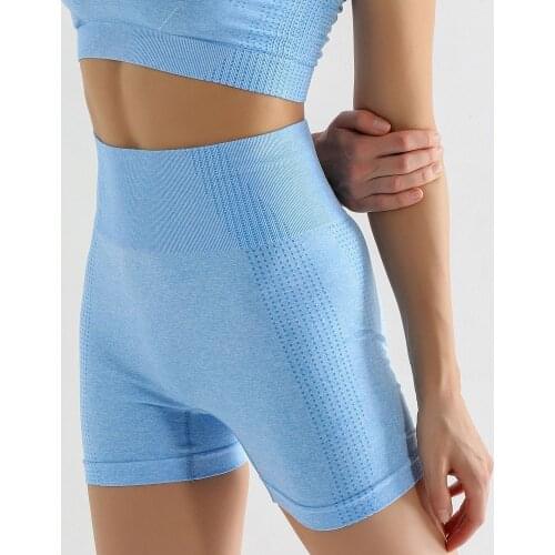 Seamless Gym Shorts Women High Waist Wicking Jogging Trousers Fitness Running Active Shorts Workout Clothes for Women