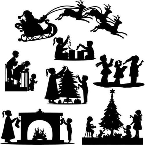 Child and Christmas Set Metal Cutting Dies for DIY Scrapbooking Album Paper Cards Making Decorative Crafts Supplies 2019