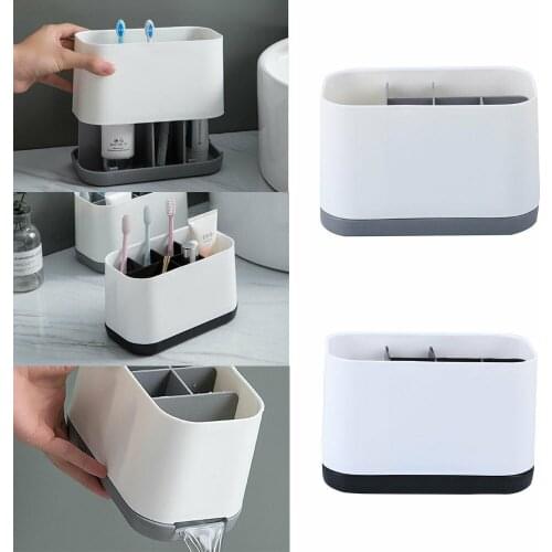 Electric Toothbrush Holder Storage Stand 6 Slot Multifunction Toothpaste Bathroom Organizer Shelf Razor Makeup Brush Storage Box