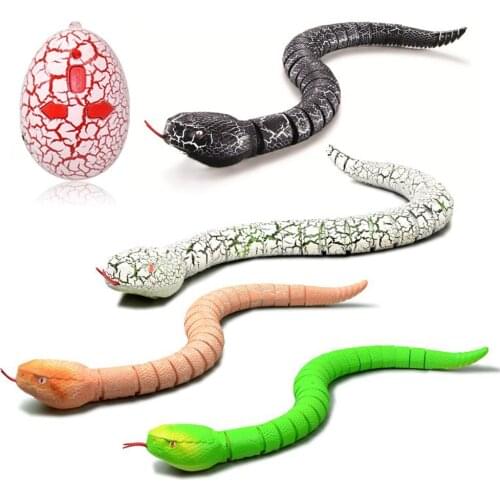 Infrared Remote Control Snake Halloween Mischief Kids Tricky Funny Toys Simulation Rattlesnake Cobra Toys Children Novelty Gift