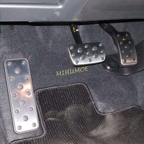 Footrest Dead Gas Accelerator Brake Pedal Cover Set For 2015-2019 Subaru Outback Legacy BN BS