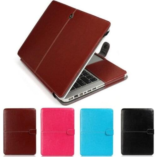 Soft PU Leather Bag For Pro Retina 13.3 15 Touch Bar A2159 A1989 A1990 Laptop Flip Cover Notebook Case For Macbook Air 11 12 13