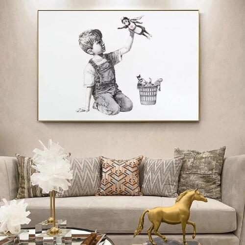 Banksy Game Changer Nurse Tribute Wall Art Canvas Painting Poster and Pictures for Office Living Room Bedroom Decor Cuadros
