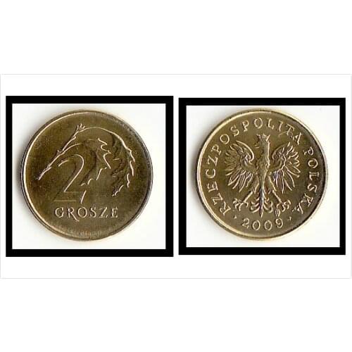 Polish 2 Grohe Coin Europe New Original Coins 100% Real Rare Eu